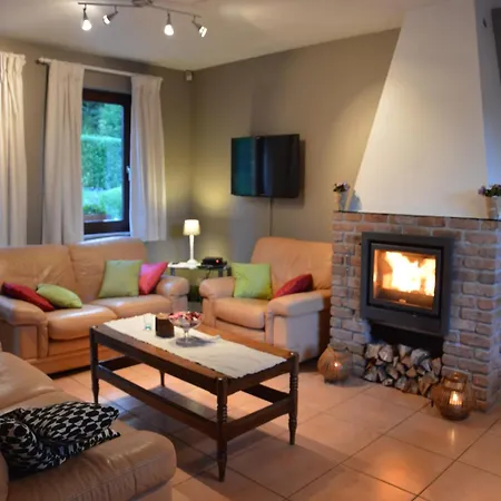 Modern Holiday In With Fireplace Stavelot
